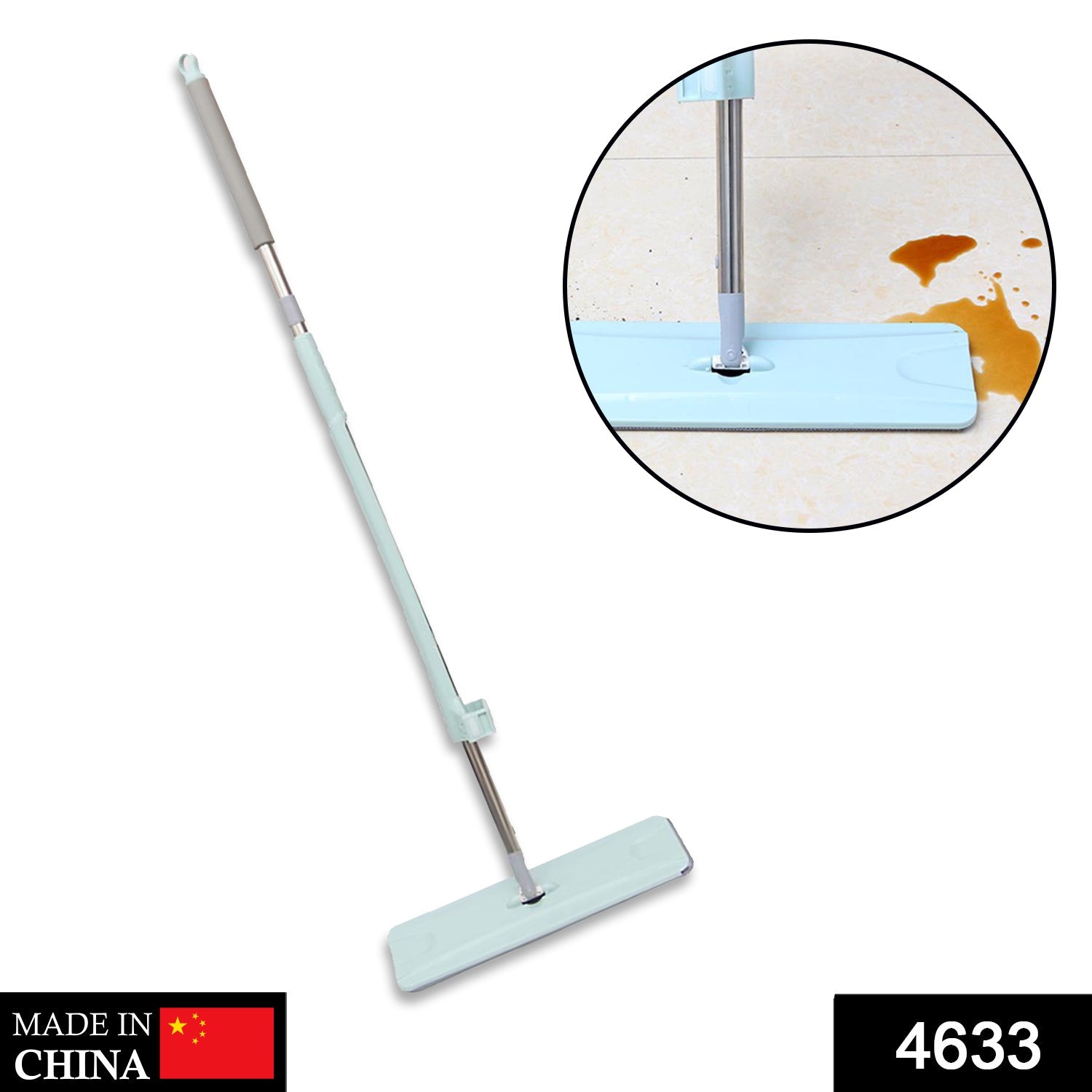 4633 360Degree Rotation Flat Mop Floor Cleaning Microfiber Squeeze Mop Floor Clean. DeoDap 4633 360Degree Rotation Flat Mop Floor Cleaning Microfiber Squeeze Mop Floor Clean. DeoDap